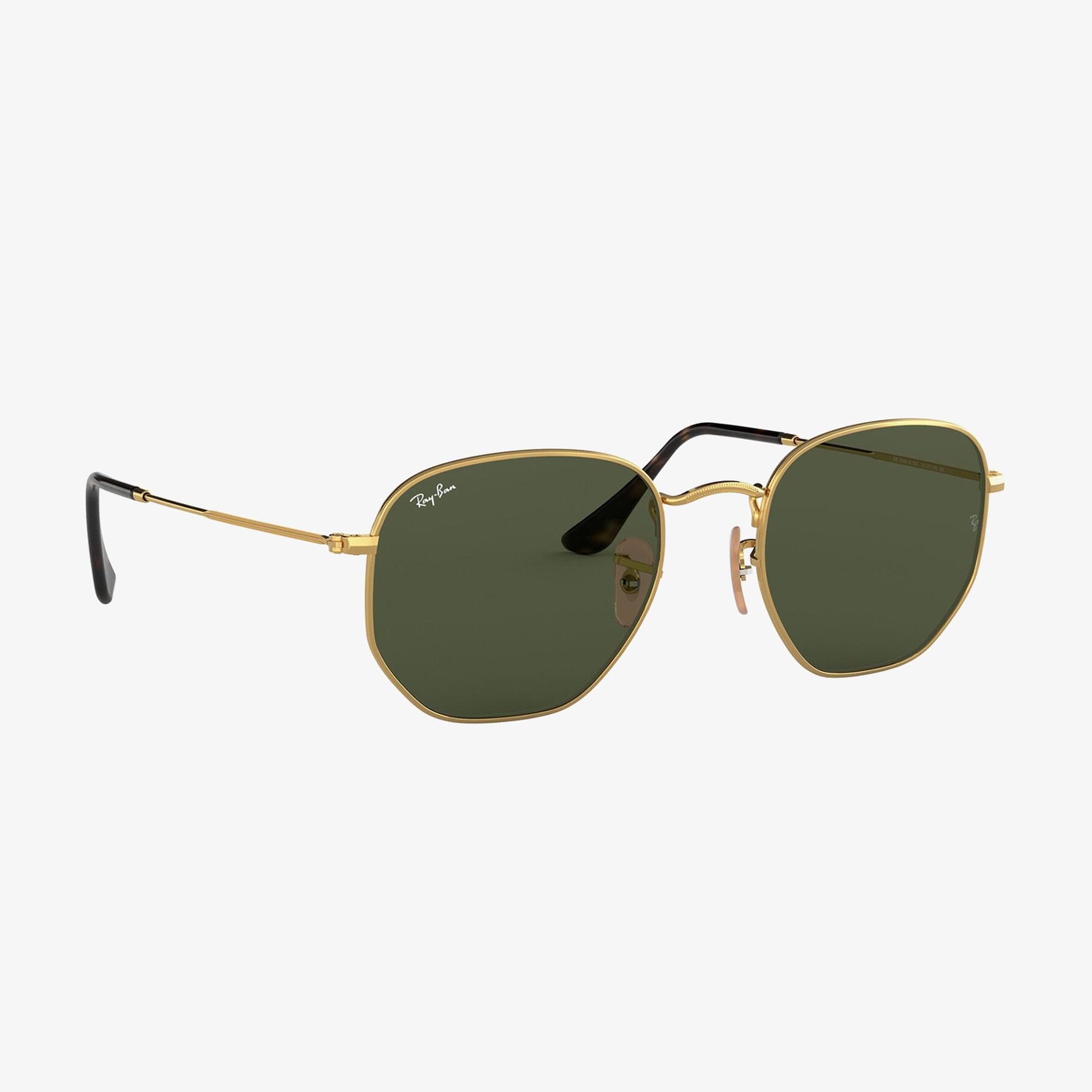 RAY-BAN 0RB3548N Hexagonal Unisex Gold Güneş Gözlüğü