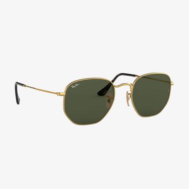  RAY-BAN 0RB3548N Hexagonal Unisex Gold Güneş Gözlüğü