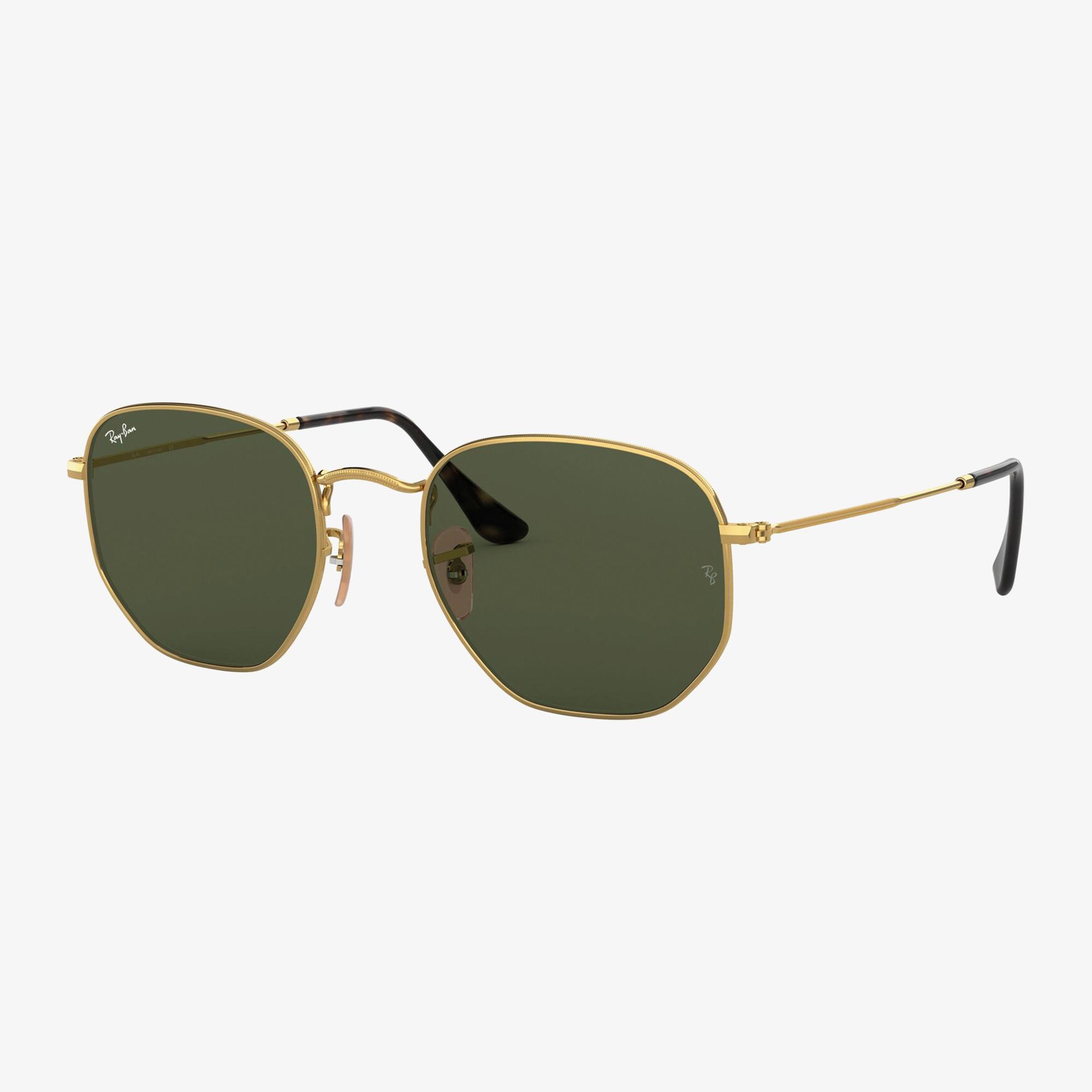 RAY-BAN 0RB3548N Hexagonal Unisex Gold Güneş Gözlüğü