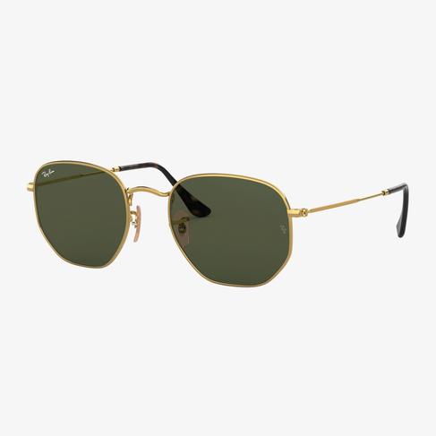  RAY-BAN 0RB3548N Hexagonal Unisex Gold Güneş Gözlüğü