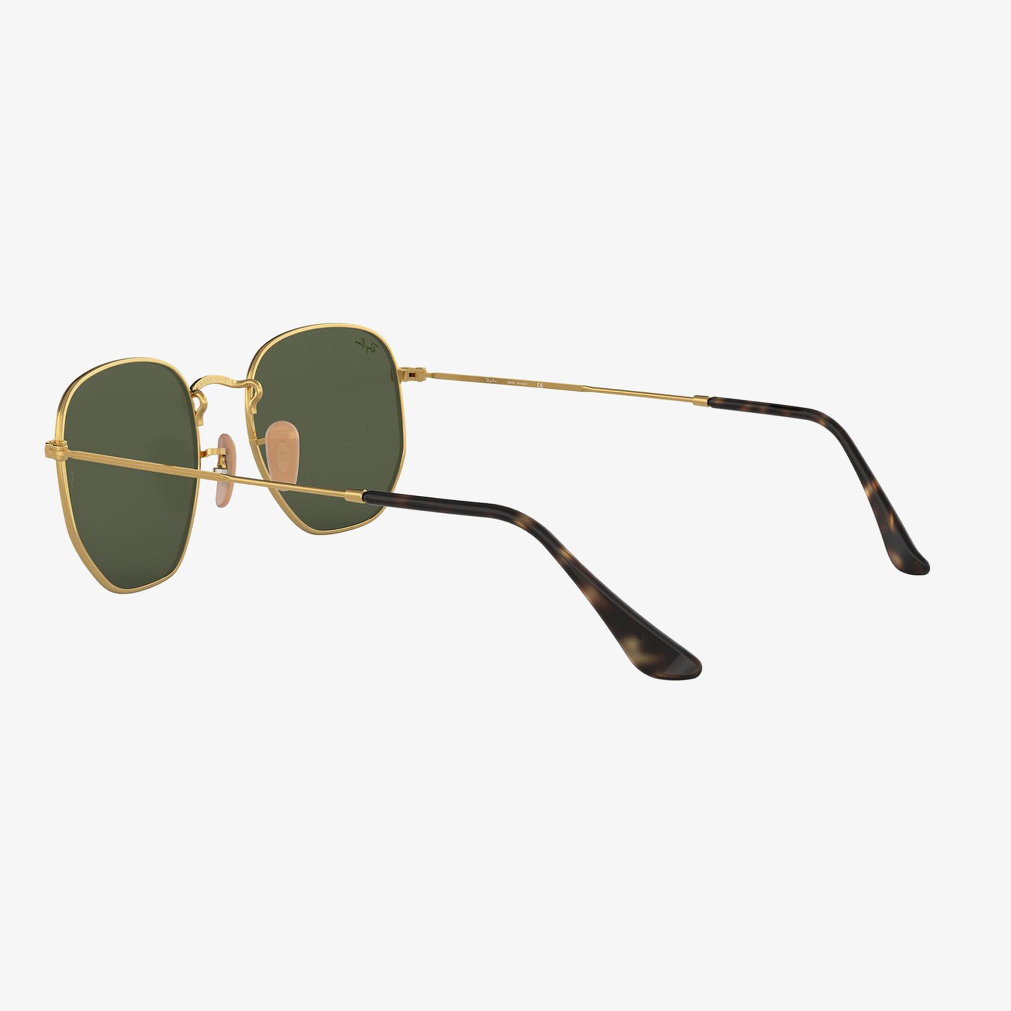 RAY-BAN 0RB3548N Hexagonal Unisex Gold Güneş Gözlüğü