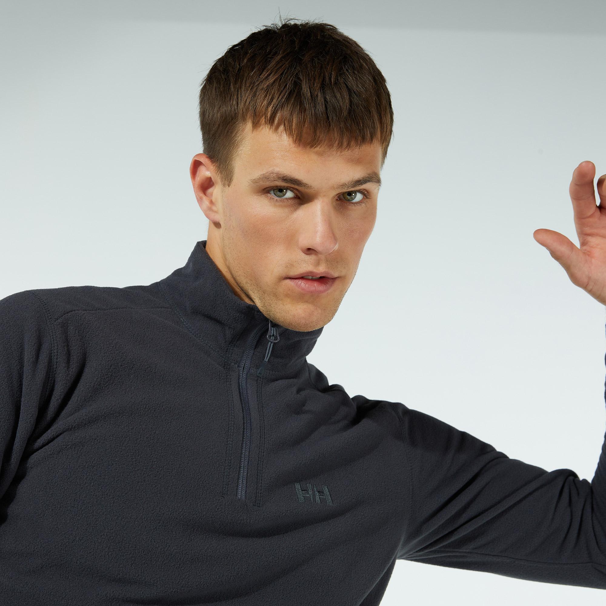 Helly Hansen Mount Fleece Erkek Siyah Polar Sweatshirt