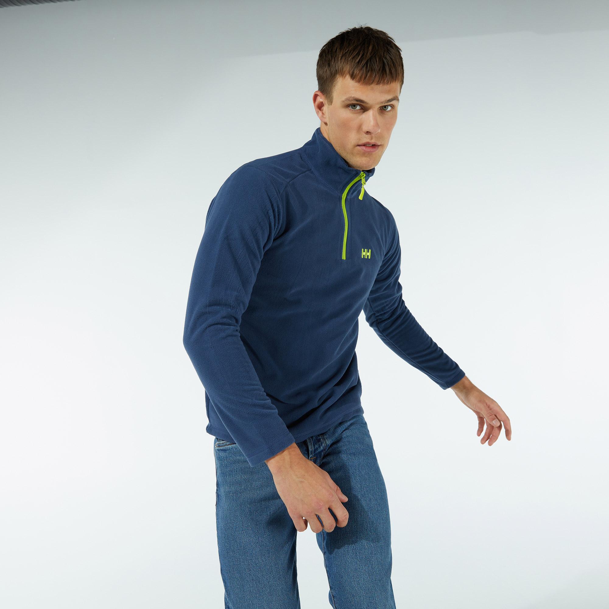Helly Hansen Mount Erkek Mavi Polar Sweatshirt