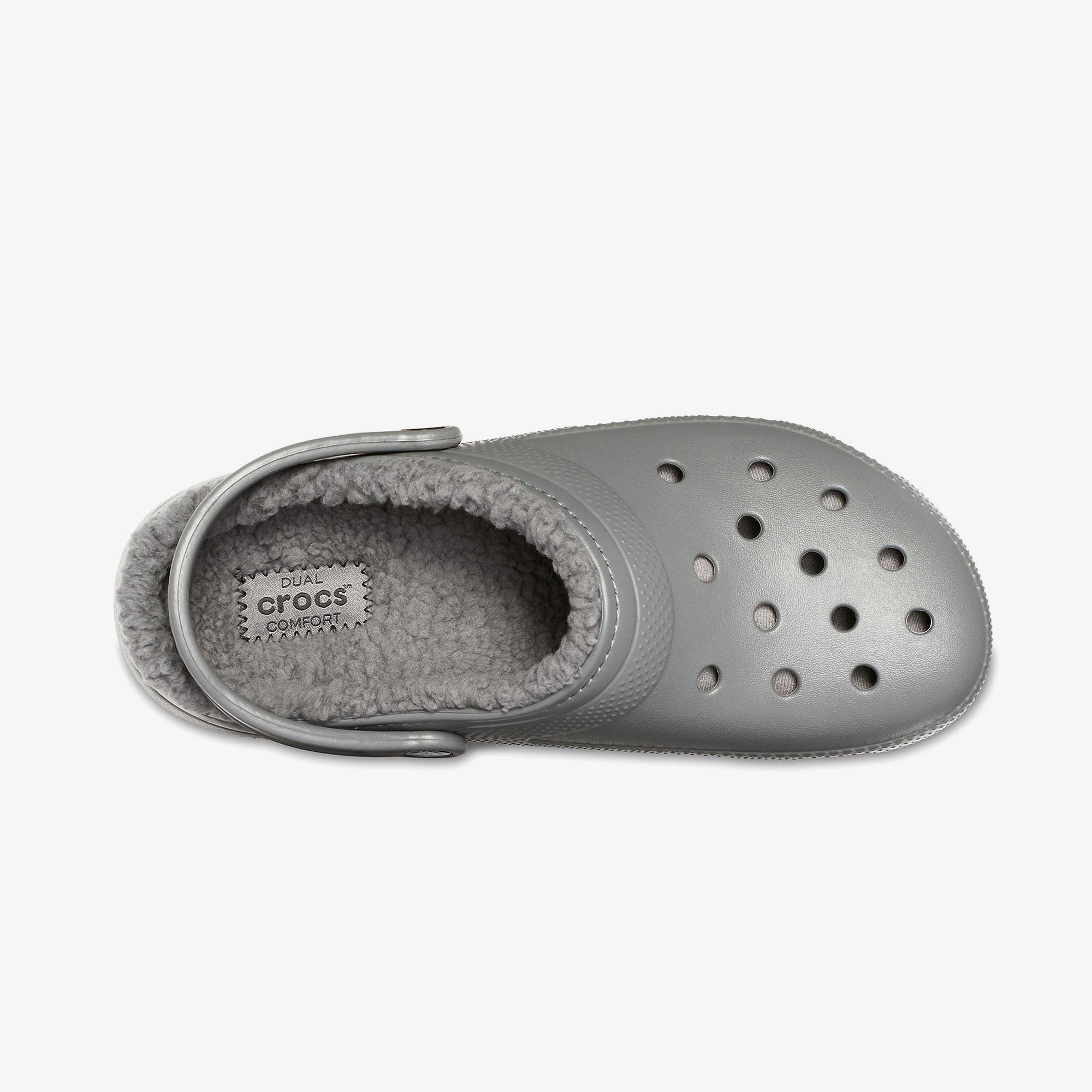 Crocs Classic Lined Clog Unisex Gri Terlik