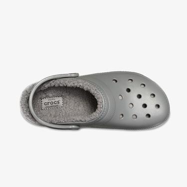  Crocs Classic Lined Clog Unisex Gri Terlik