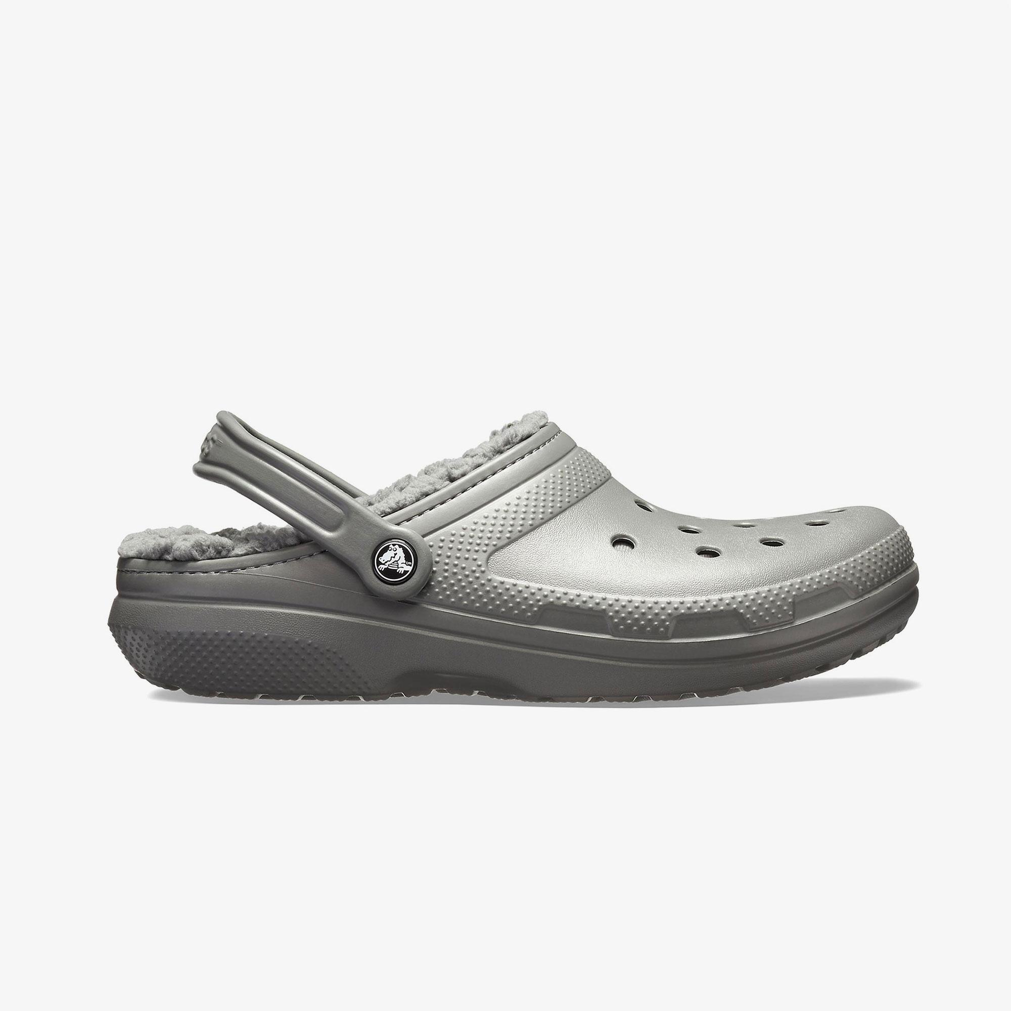 Crocs Classic Lined Clog Unisex Gri Terlik