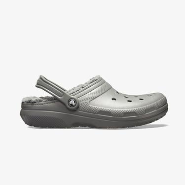  Crocs Classic Lined Clog Unisex Gri Terlik