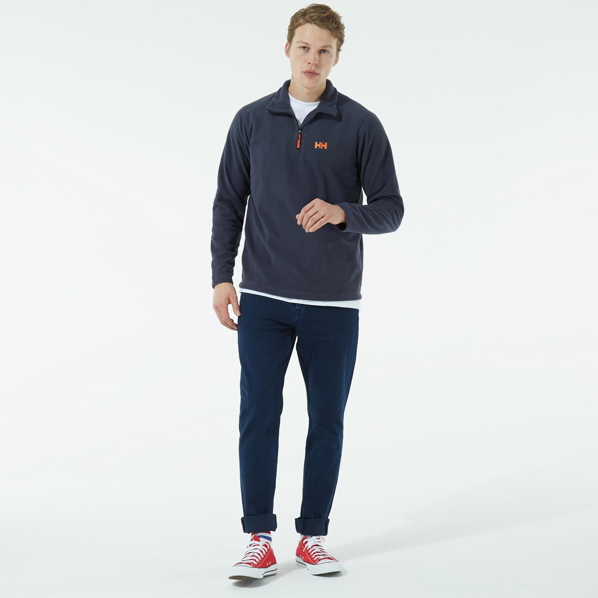 Helly Hansen HH Mount Fleece Erkek Mavi Polar Sweatshirt