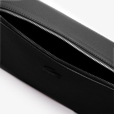  Lacoste Chantaco Erkek Deri Siyah Postacı Çantası