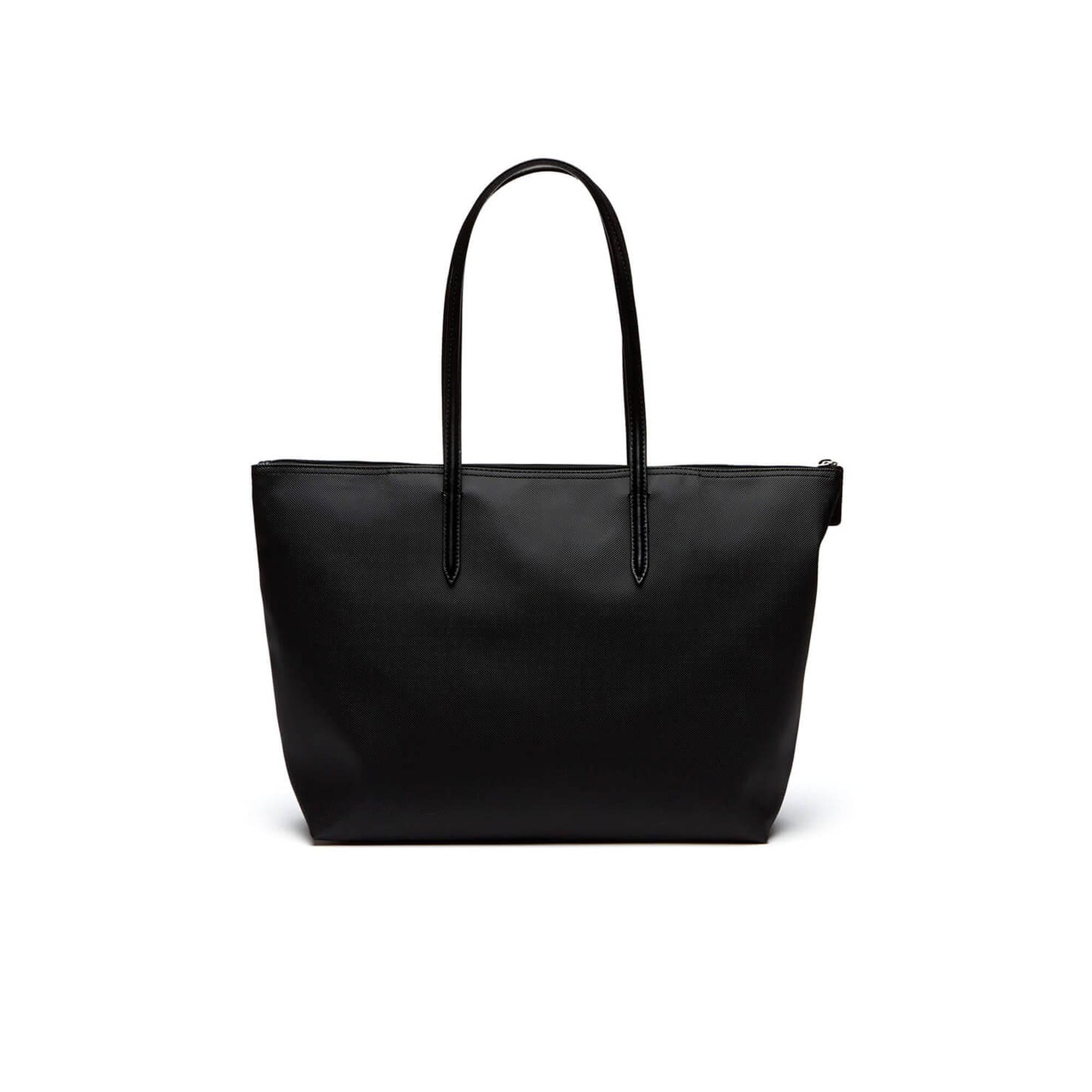 Lacoste Large L.12.12 Kadın Siyah Omuz Çantası