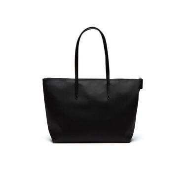  Lacoste Large L.12.12 Kadın Siyah Omuz Çantası