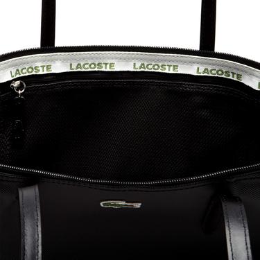  Lacoste Large L.12.12 Kadın Siyah Omuz Çantası