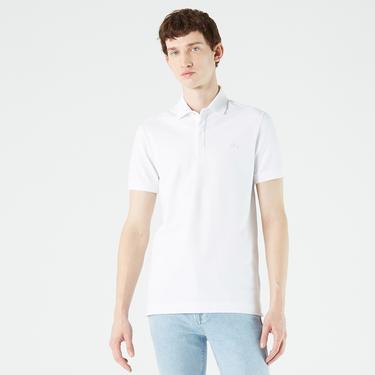  Lacoste Erkek Beyaz Polo