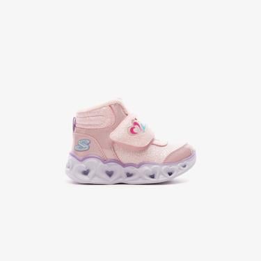  Skechers Heart Lights Brilliant Rainbo Bebek Pembe Bot