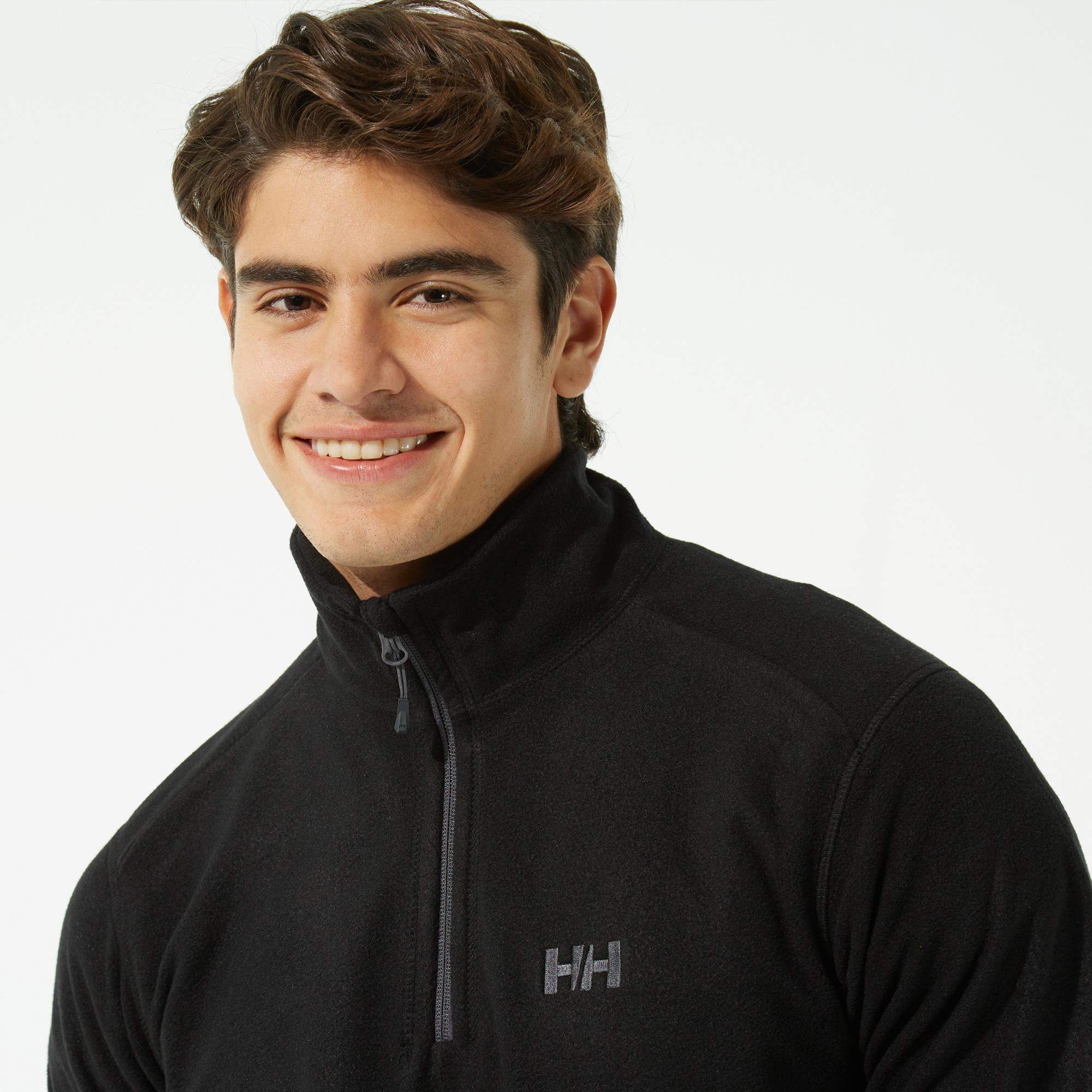 Helly Hansen Daybreaker Zip Fleece Erkek Siyah Polar