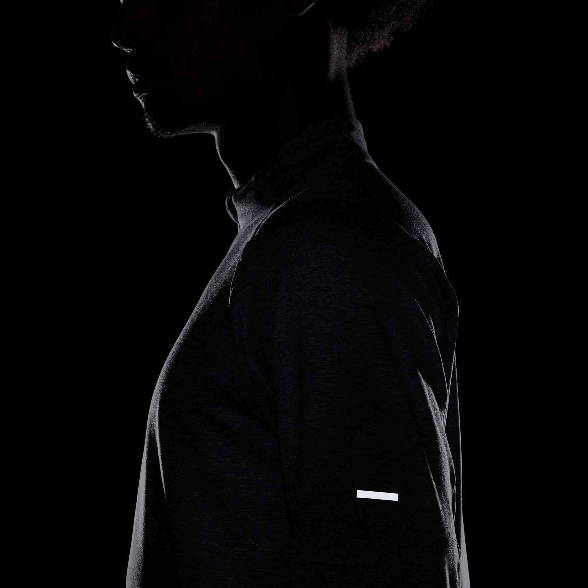 Nike Dri-Fit Element Erkek Gri Uzun Kollu T-Shirt