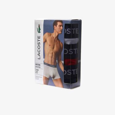  Lacoste Active Erkek 3'lü Renkli Boxer