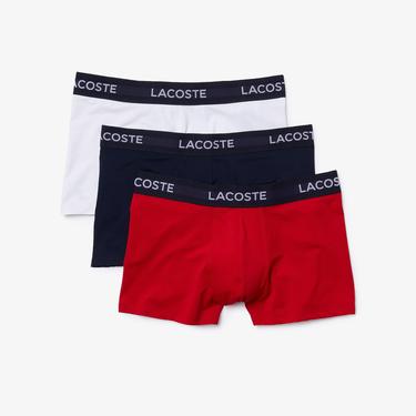  Lacoste Active Erkek 3'lü Renkli Boxer