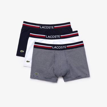  Lacoste Erkek 3'lü Renkli Boxer