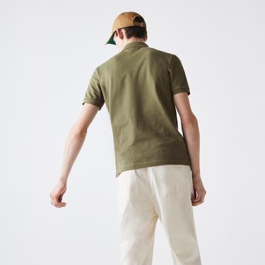  L.12.12 Erkek Slim Fit Haki Polo
