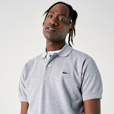  Erkek Classic Fit Marl L.12.12 Açık Gri Polo