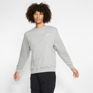  Nike Sportswear Club Crew Erkek Gri Sweatshirt