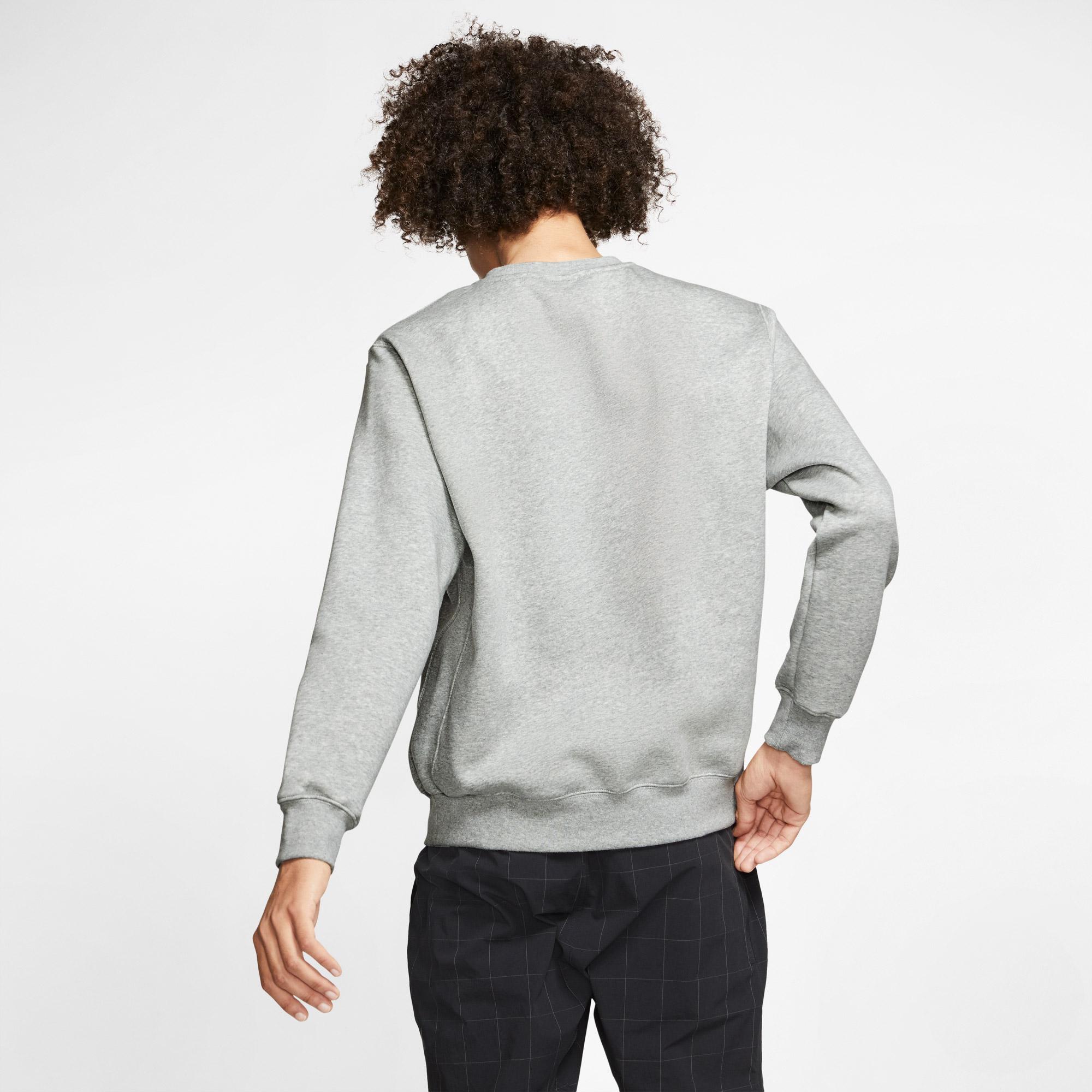 Nike Sportswear Club Crew Erkek Gri Sweatshirt