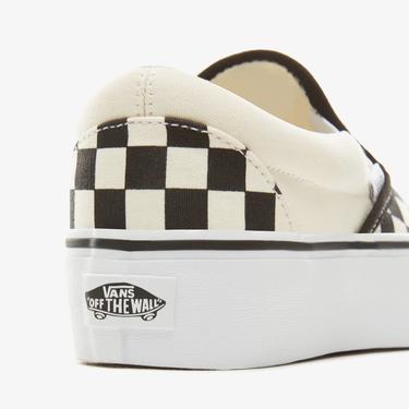  Vans Classic Slip-On Platform Kadın Bej Sneaker