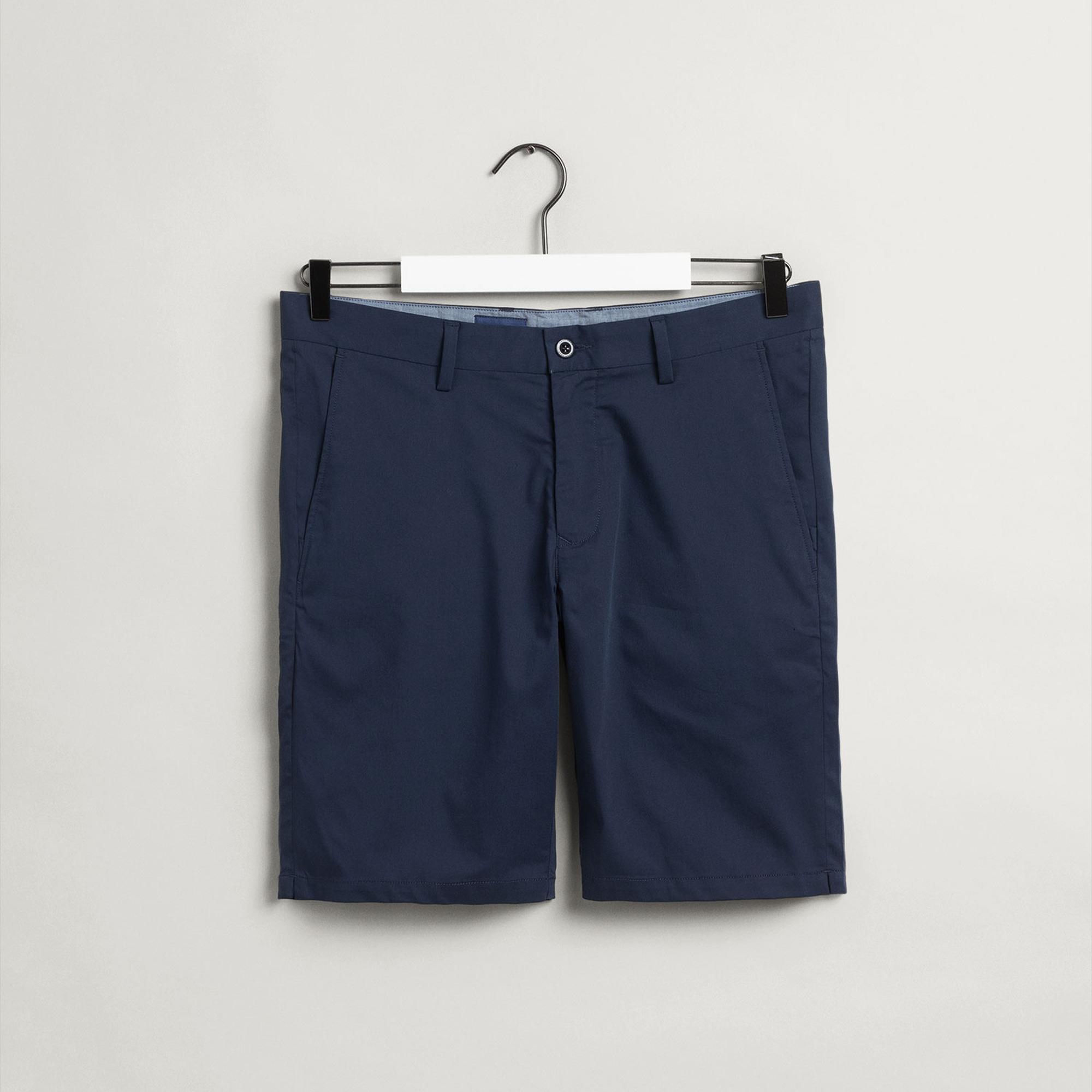 GANT Erkek Lacivert Slim Fit Şort