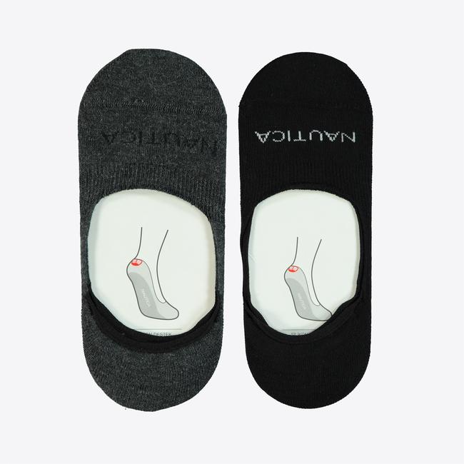  Nautica Unisex Renkli Babet 2'li Çorap