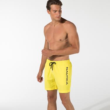  Nautica Erkek Sarı Regular Fit Deniz Şortu