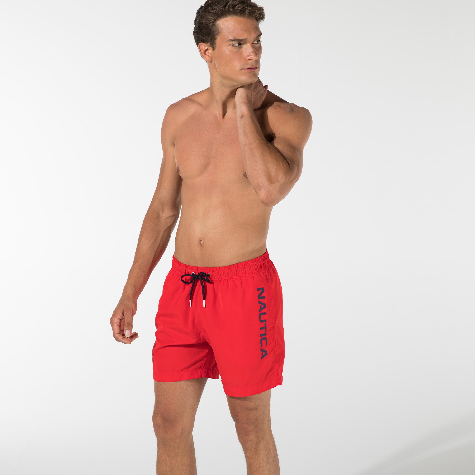Nautica Erkek Kırmızı Mayo Şort