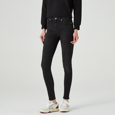  Lacoste Kadın Skinny Fit Denim Koyu Gri Pantolon