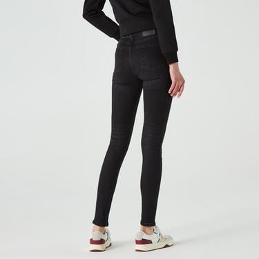  Lacoste Kadın Skinny Fit Denim Koyu Gri Pantolon