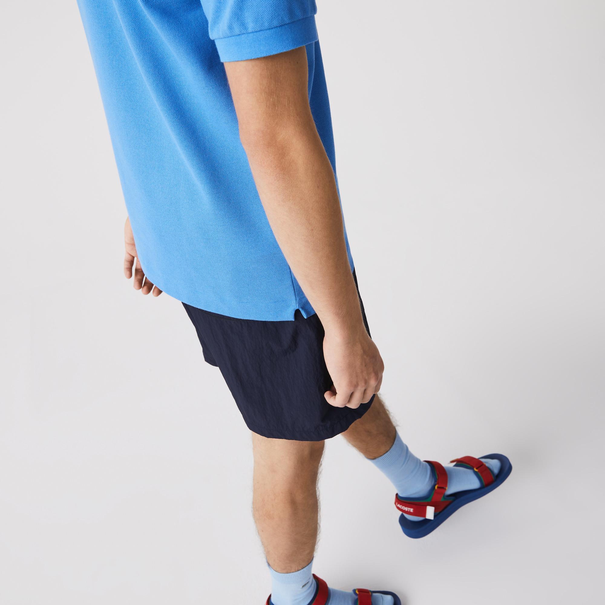 L.12.12 Erkek Classic Fit Mavi Polo