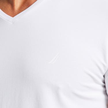  Nautica Erkek Beyaz Standart Fit T-Shirt