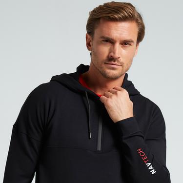  Nautica Erkek Siyah Standart Fit Sweatshirt
