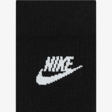  Nike Sportswear Everyday Essential Cr 3'lü Unisex Siyah Çorap