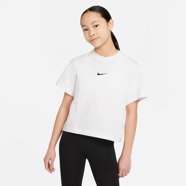  Nike Sportswear Essential Ss Boxy Çocuk Beyaz T-Shirt