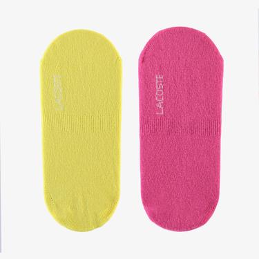  Lacoste Unisex Babet Renk Bloklu Koyu Pembe Çorap