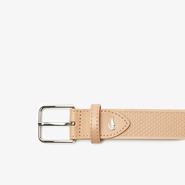  Lacoste Chantaco Kadın Deri Bej Kemer