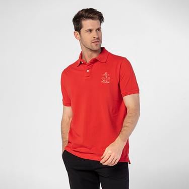  Routefield Piers Erkek Kırmızı Polo Tişört