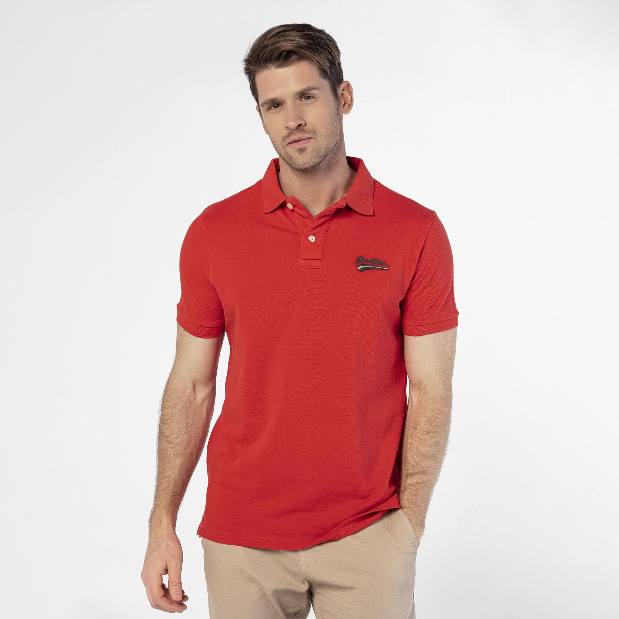 Routefield Perry Erkek Kırmızı Polo Tişört