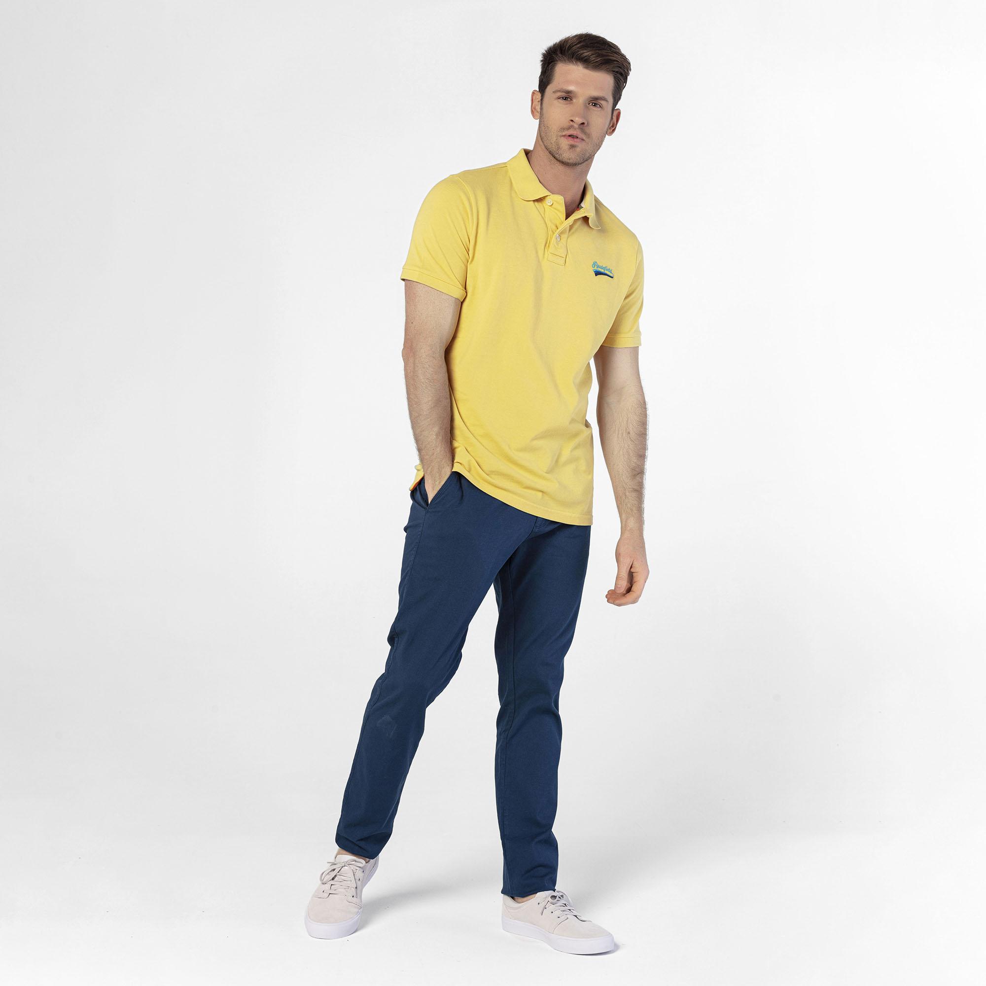 Routefield Perry Erkek Sarı Polo Tişört