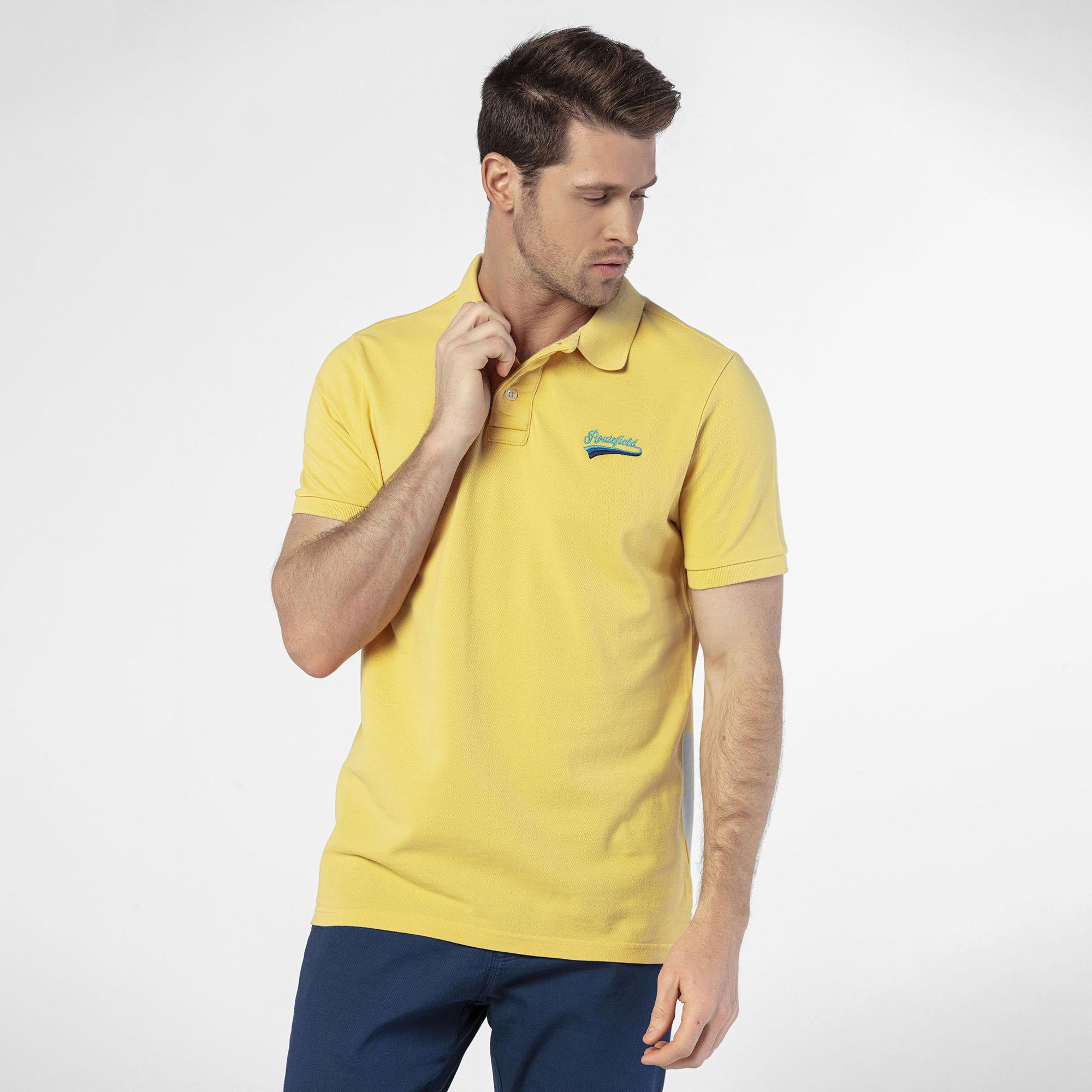 Routefield Perry Erkek Sarı Polo Tişört