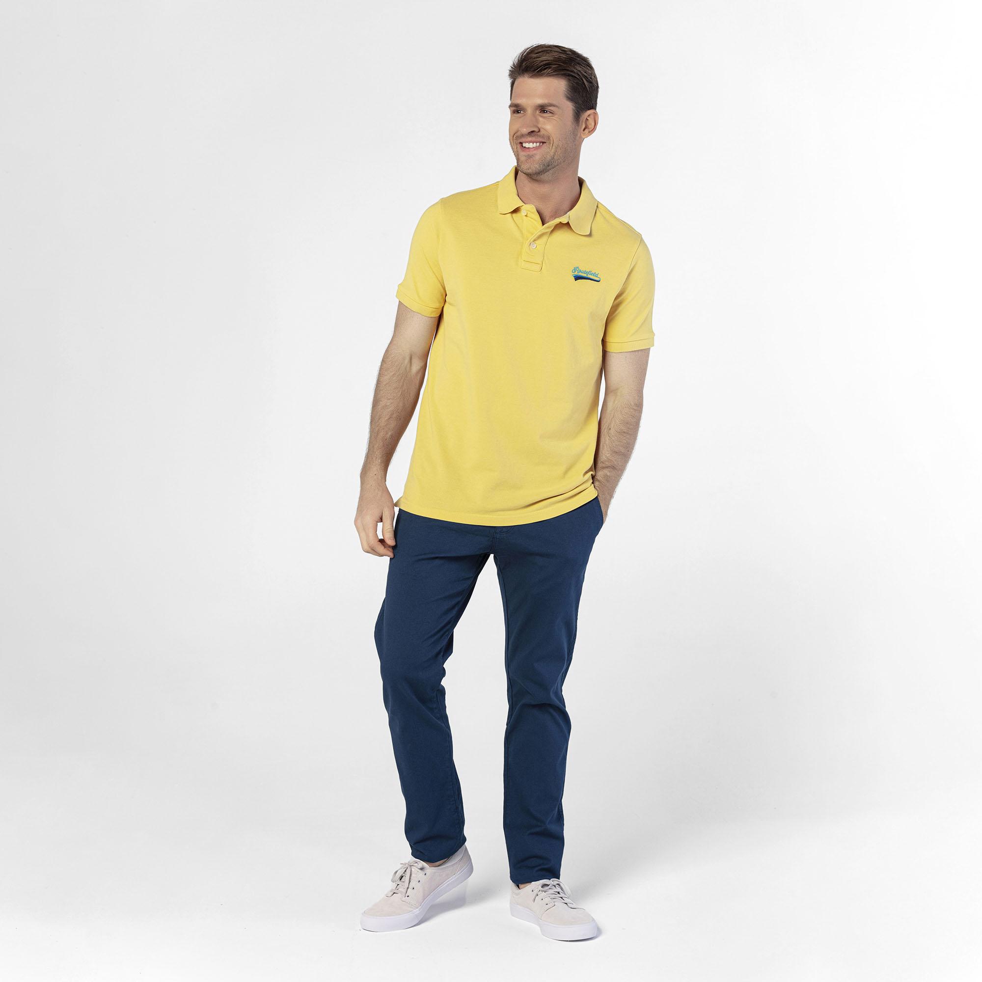 Routefield Perry Erkek Sarı Polo Tişört