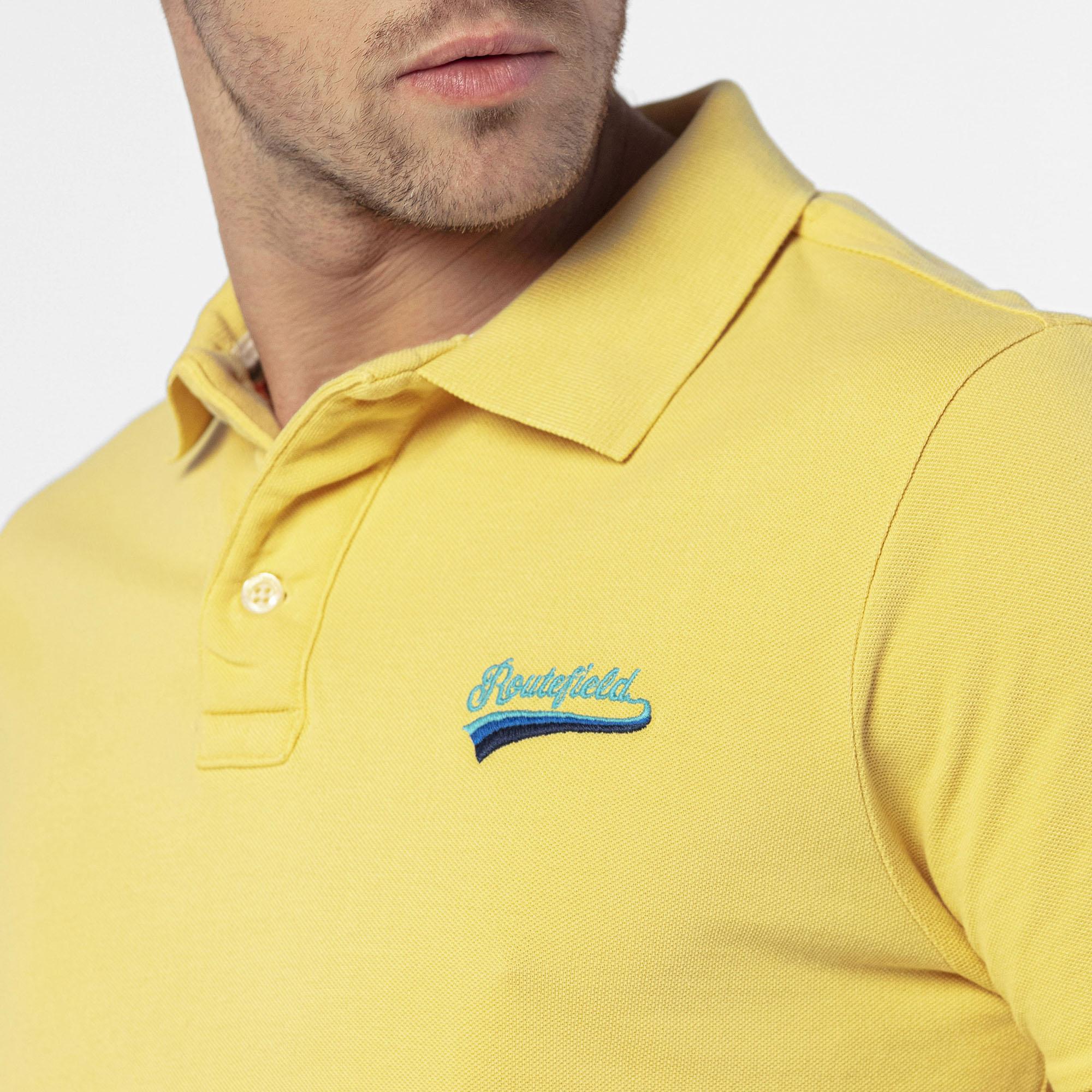 Routefield Perry Erkek Sarı Polo Tişört