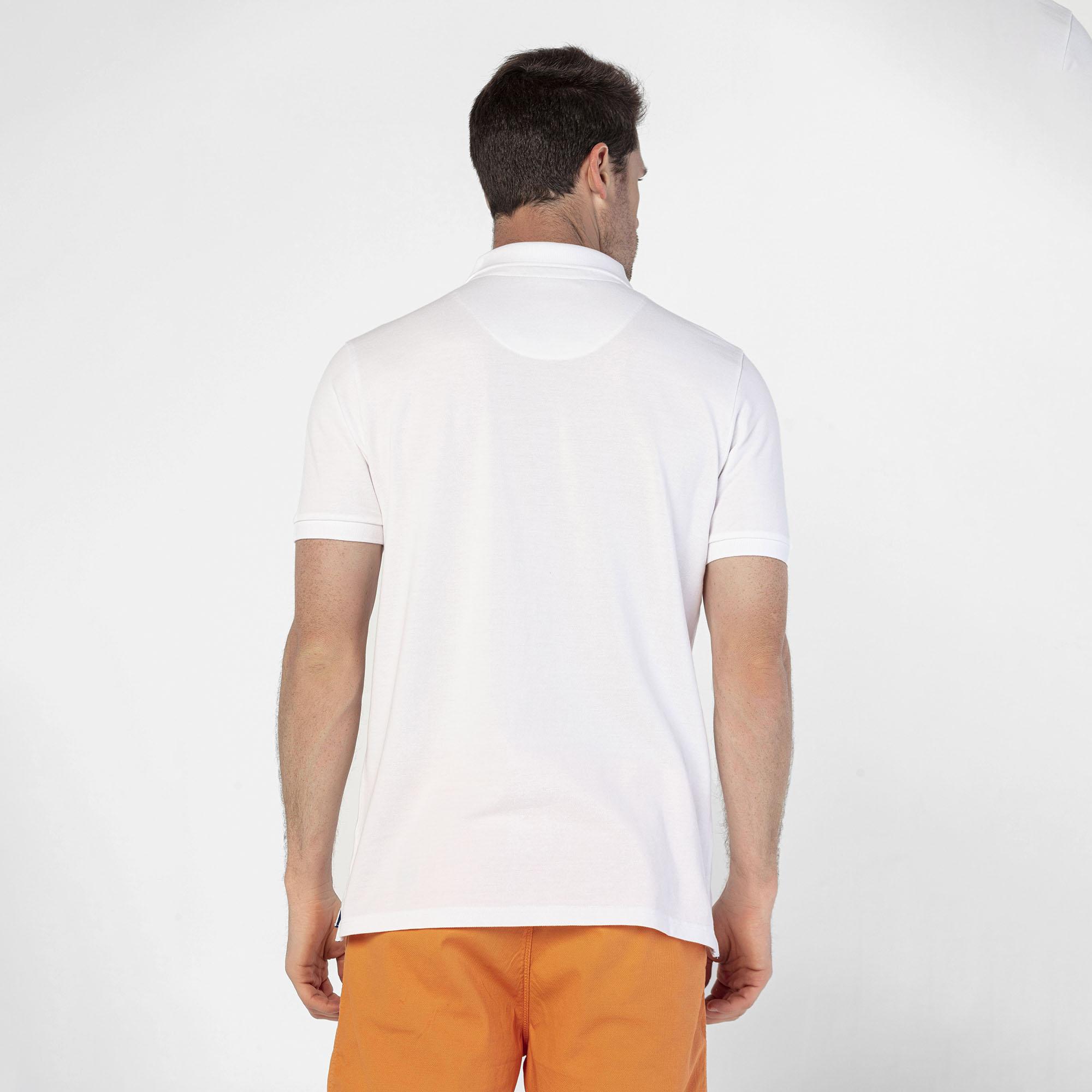 Routefield Perry Erkek Beyaz Polo Tişört