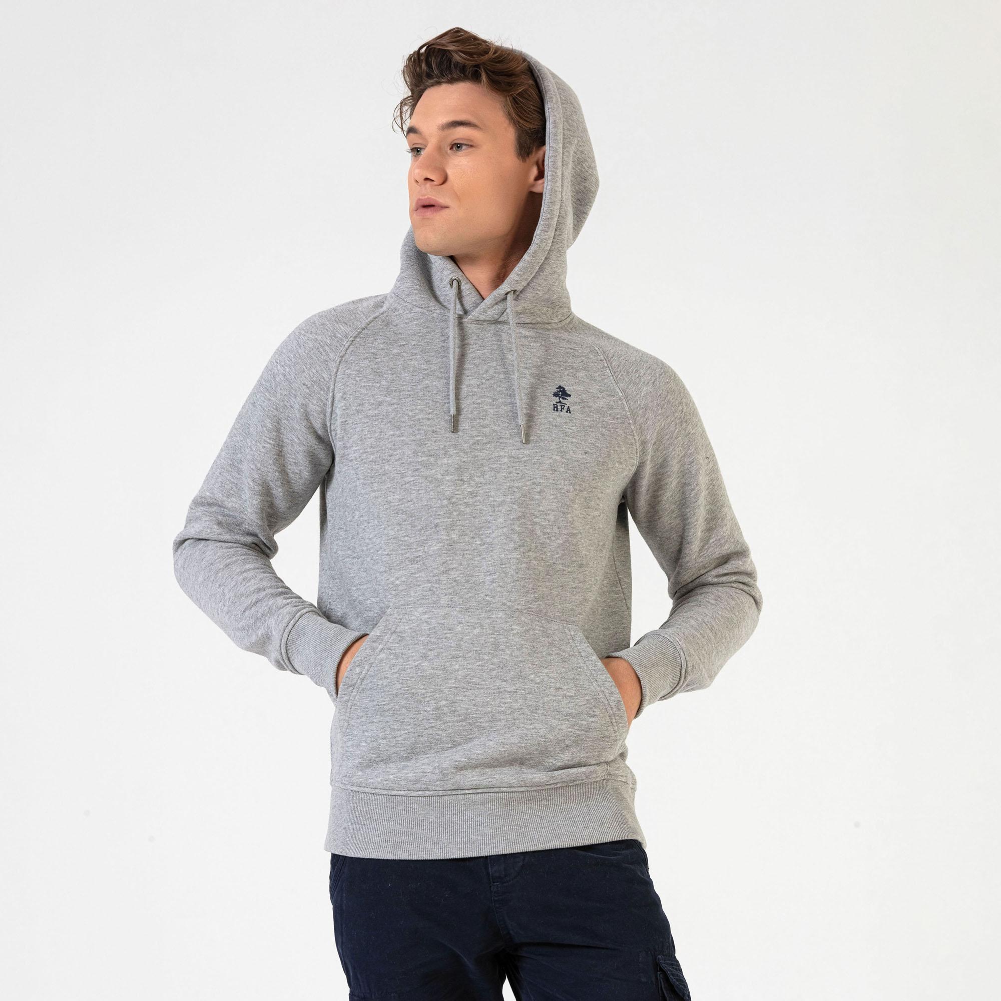 Routefield Hedge Erkek Gri Sweatshirt