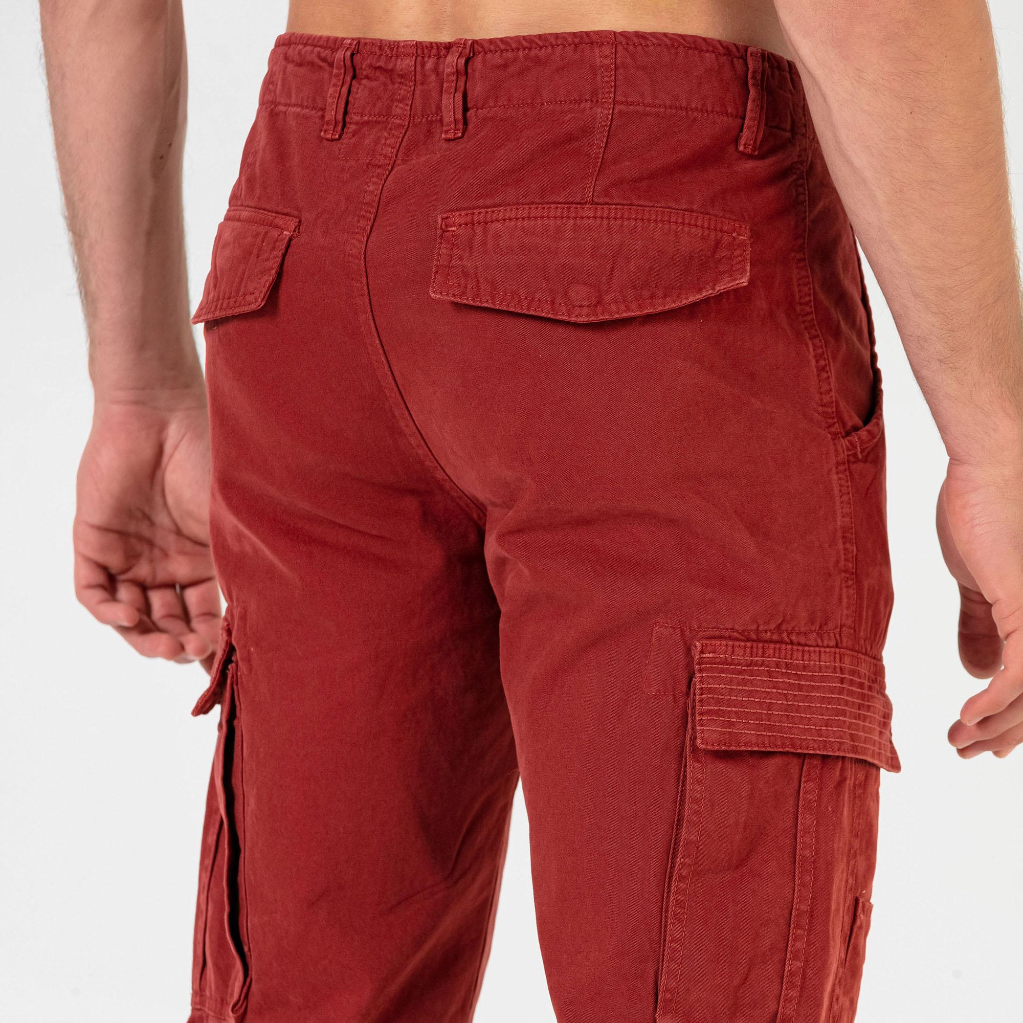 Routefield Erkek Pantolonlon Woods Bordo